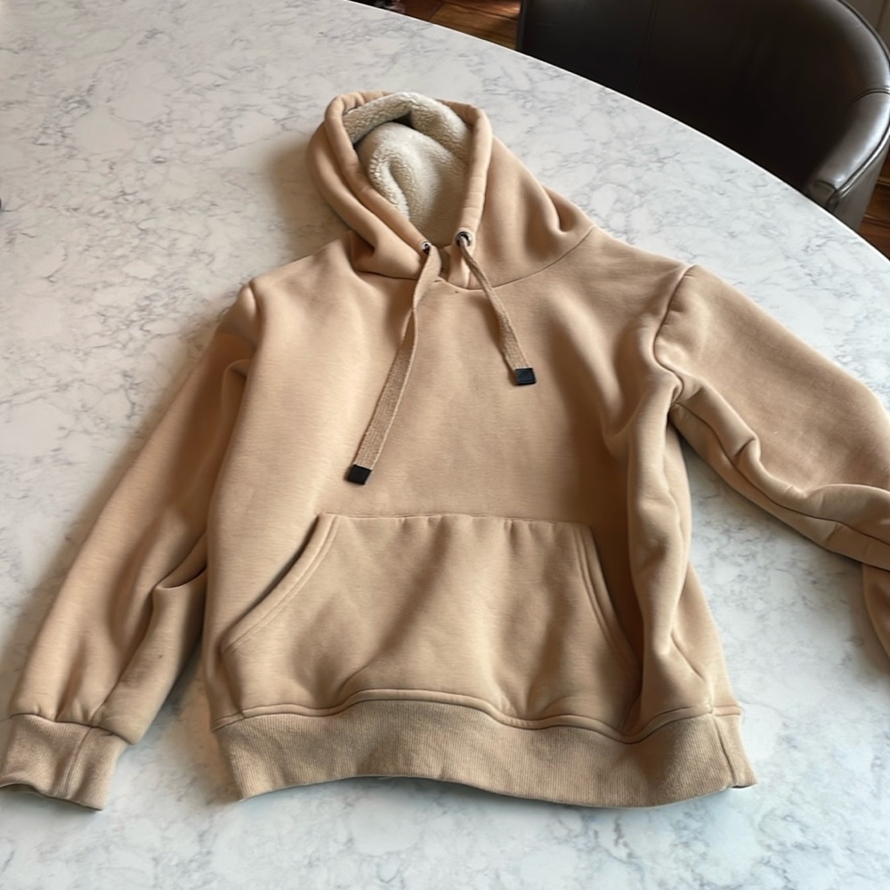 Amazon brown fluid on the inside hoodie